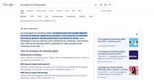 resultado en vista generada con IA de Google
